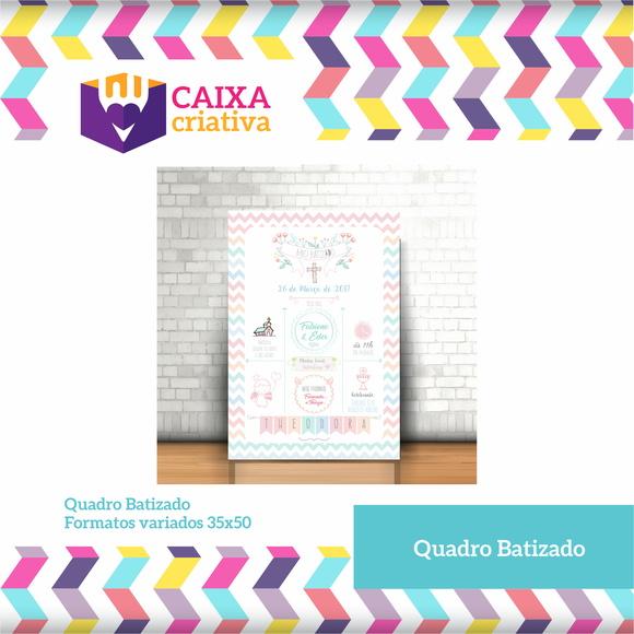 Quadro Batizado Personalizado