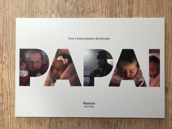Quadro dia dos pais personalizado