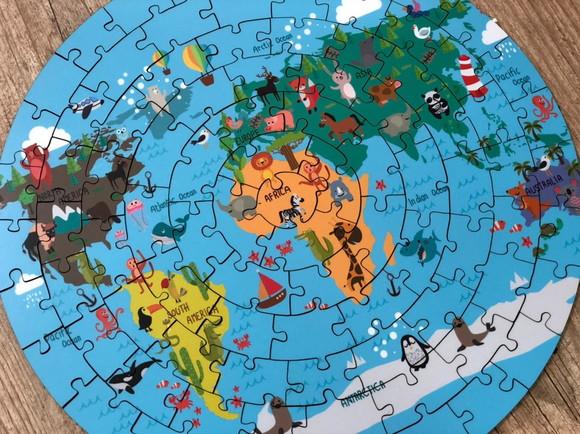Quebra Cabeça Mapa Mundi