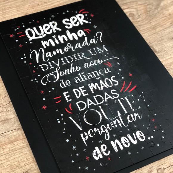 Quebra cabeça Quer ser minha namorada?