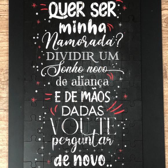 Quebra cabeça Quer ser minha namorada?