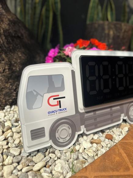 Relógio Digital Personalizado em Forma de Caminhão