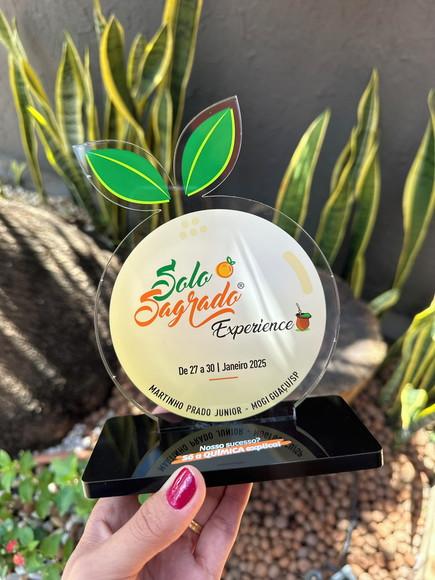 Troféu Homenagem em Acrílico