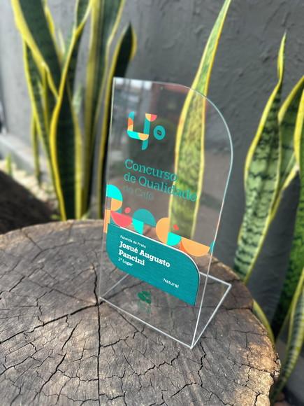 Troféu Homenagem em Acrílico