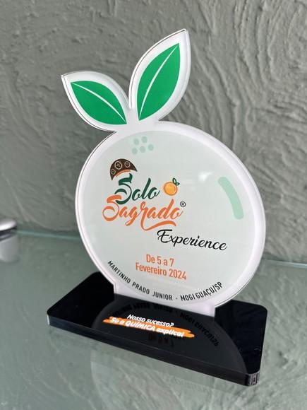 Troféu Homenagem em Acrílico