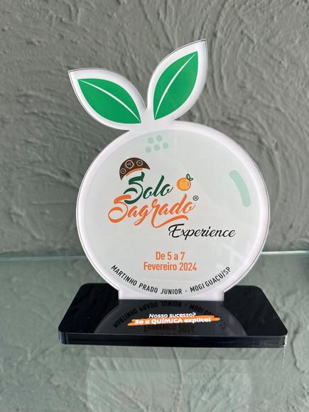Troféu Homenagem em Acrílico