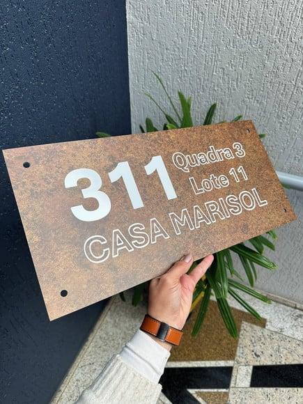 2 Algarismo Personalizado 50cm x 23,5cm + 1 Placa 15x 10cm