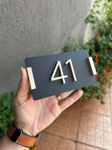 Algarismo Personalizado Apartamento 8x17