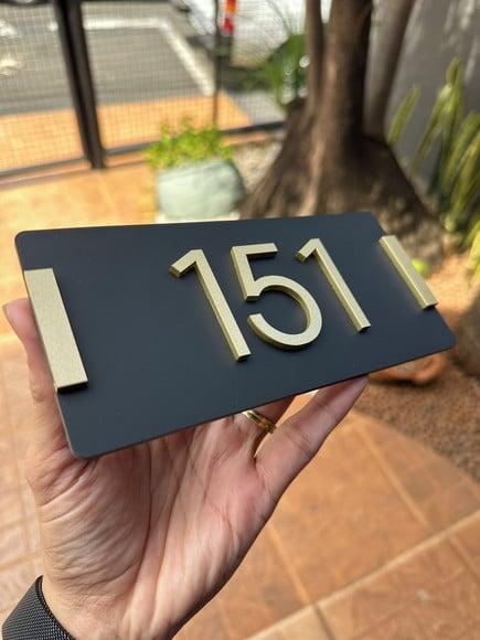 Algarismo Personalizado Apartamento 8x17