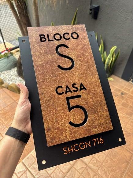 Algarismo Residencial Acm com Acm - 2 Dígitos 20x40