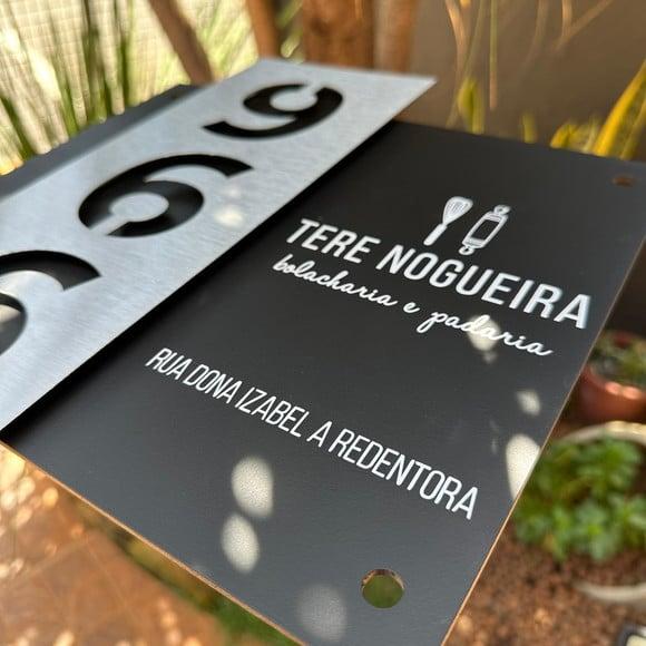 Algarismo Residencial Acm com Inox - 3 Dígitos 33x30 Logo