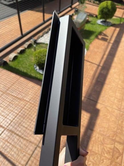 Algarismo Residencial Acm com Inox - 48x16,5 para Jardim