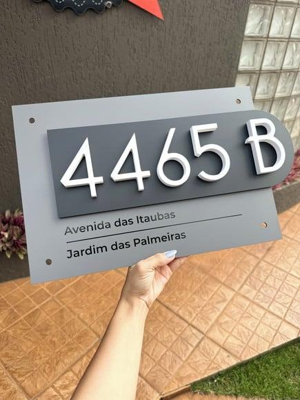 Algarismo Residencial Acm com Pvc - 5 Dígitos 60x45