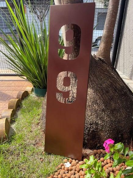 Algarismo Residencial Acm Estruturado - 2 Dígitos 25x90