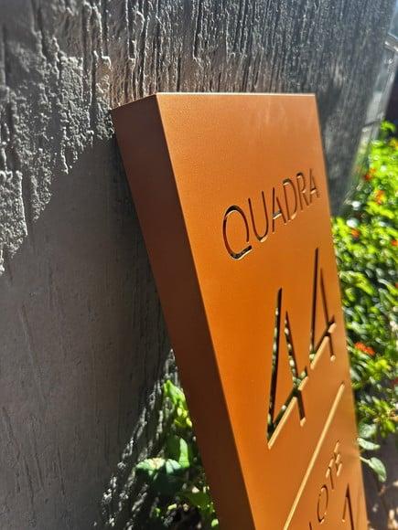 Algarismo Residencial Estruturado - para Jardim 70x30