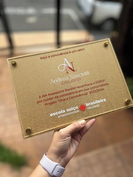 Certificado em Placa de Acrílico + Sobreposição em Acrílico