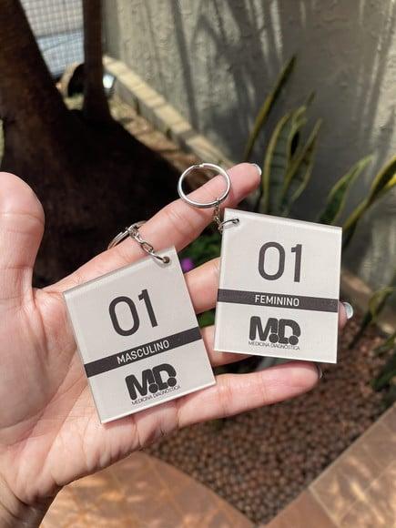 Chaveiro mdf e Acrílico Personalizado