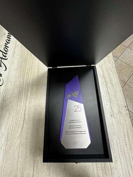 Estojo de Homenagem mdf + Pvc + Inox