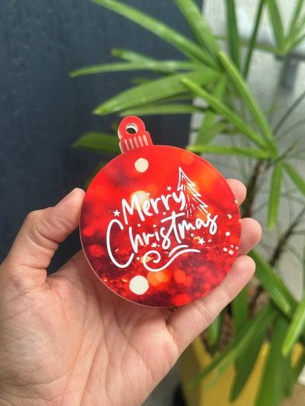 Kit 10 Bolas Enfeite de Natal Personalizado