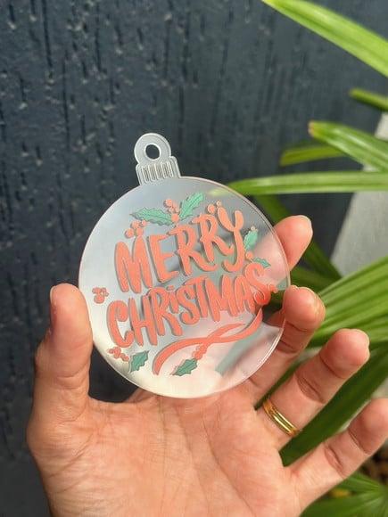 Kit 10 Bolas Enfeite de Natal Personalizado