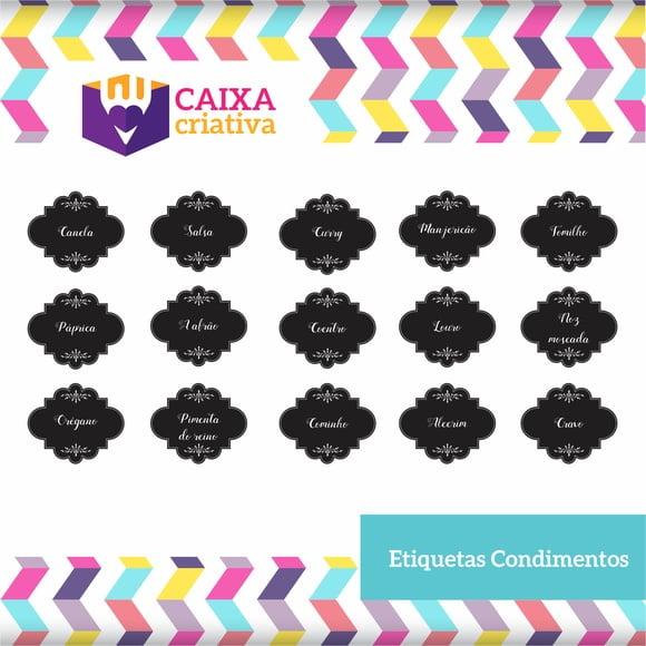 Kit de identificação de condimentos