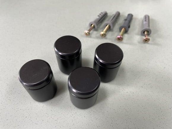 Kit de Parafusos e Prolongadores Preto G - 4 Unidades