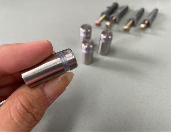Kit de Parafusos Prolongadores Mini Inox - 4 Unidades
