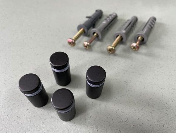 Kit de Parafusos Prolongadores Mini Preto - 4 Unidades