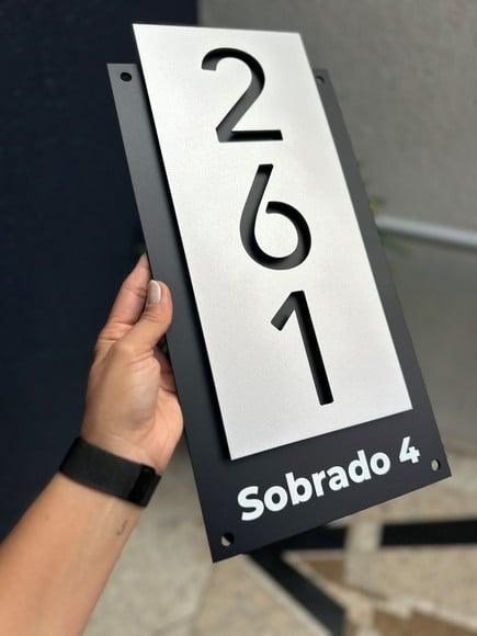 Número para Casa Acm com Acm - 3 Dígitos 20x40