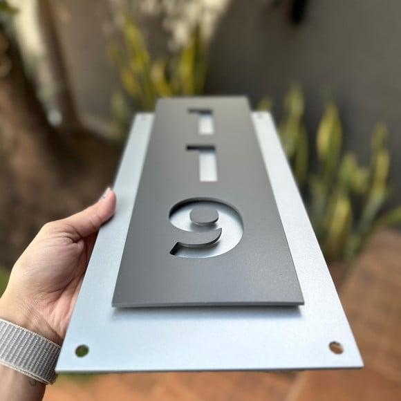 Número para Casa Acm com Acm - 3 Dígitos 20x40