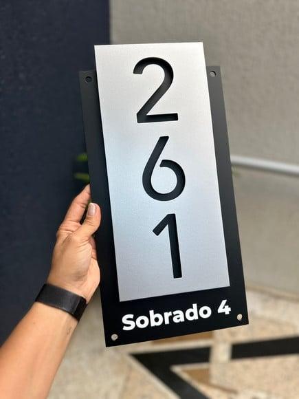Número para Casa Acm com Acm - 3 Dígitos 20x40