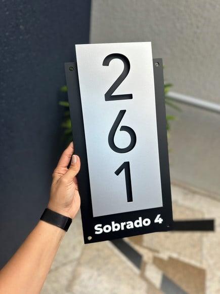 Número para Casa Acm com Acm - 3 Dígitos 20x40