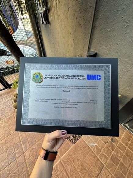 Placa Acm com Moldura e Impressão Uv - 30x40