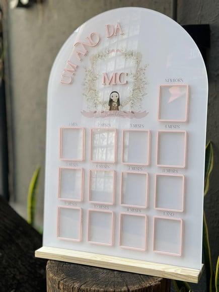 Placa com Sobreposição em Acrílico - 70x47