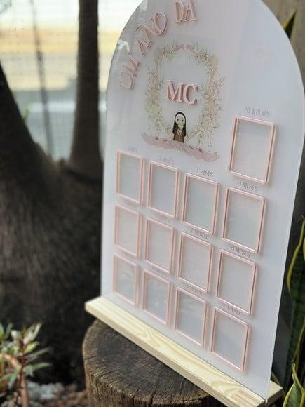 Placa com Sobreposição em Acrílico - 70x47