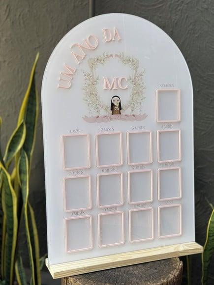 Placa com Sobreposição em Acrílico - 70x47