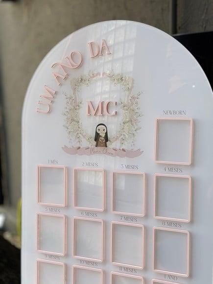 Placa com Sobreposição em Acrílico - 70x47