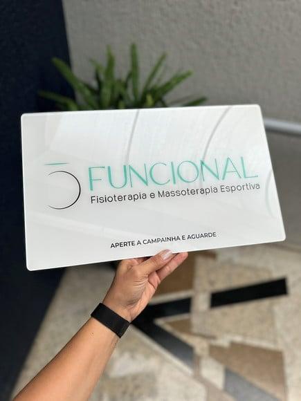 Placa Comércio Acrilico - Efeito Cristal 40x24 Impressão Uv