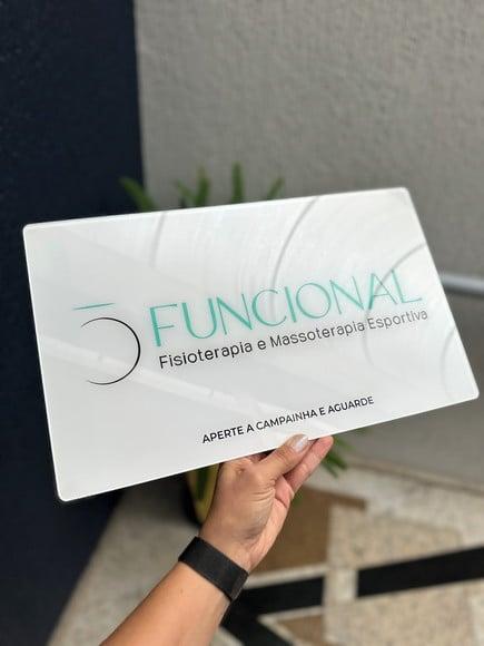 Placa Comércio Acrilico - Efeito Cristal 40x24 Impressão Uv