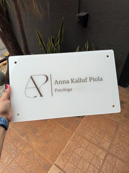 Placa Comércio Acrilico - Efeito Cristal 40x24 Impressão Uv