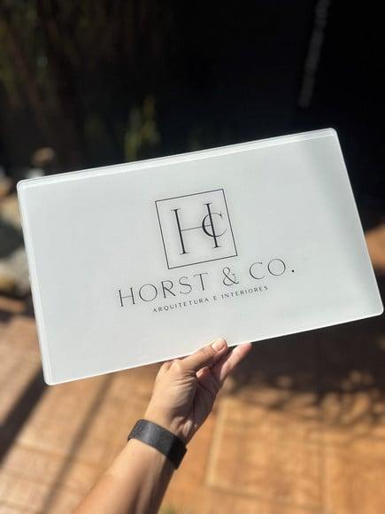 Placa Comércio Acrilico - Efeito Cristal 40x24 Impressão Uv