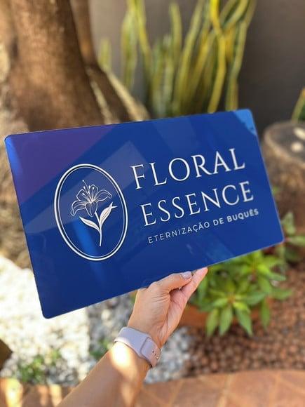 Placa Comércio Acrilico - Efeito Cristal 40x24 Impressão Uv