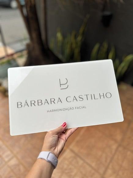 Placa Comércio Acrilico - Efeito Cristal 40x24 Impressão Uv