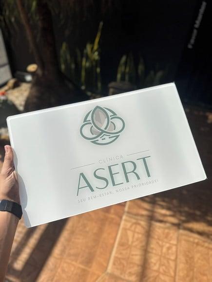 Placa Comércio Acrilico - Efeito Cristal 40x24 Impressão Uv