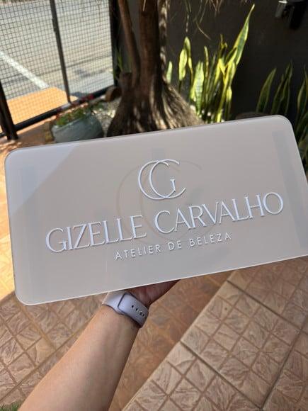 Placa Comércio Acrilico Adesivo Frontal 40x20 Impressão Uv