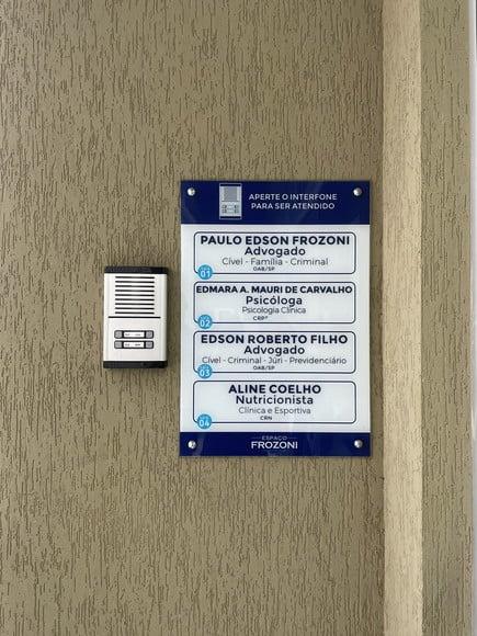 Placa de Comércio - Frente 30x60