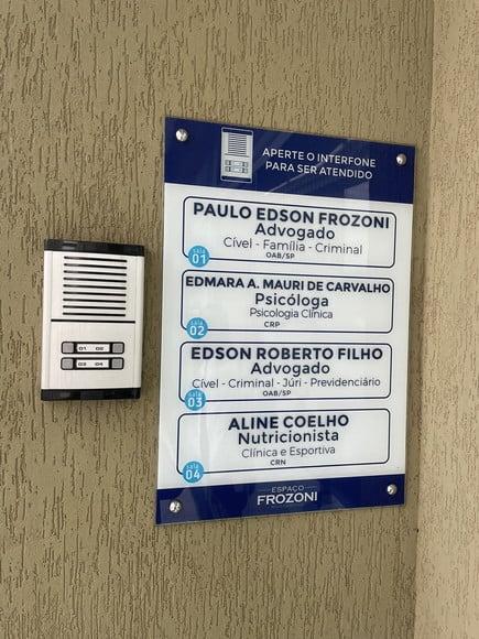 Placa de Comércio - Frente 30x60