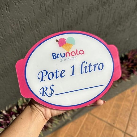 Placa de Comércio -acrílico Frente 21x18