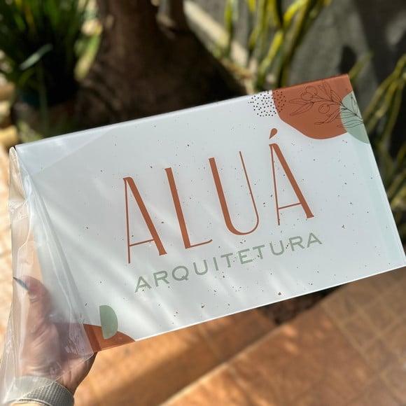 Placa de Comércio Acrilico - Efeito Cristal 40x24