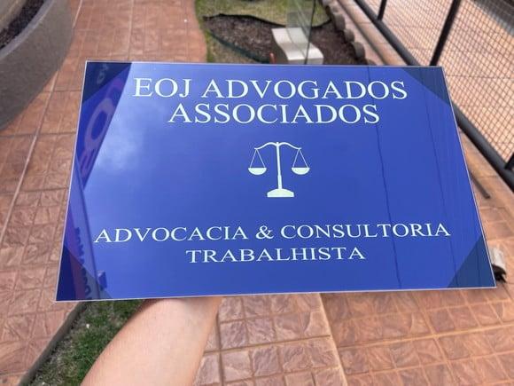 Placa de Comércio em Acrílico - Frente 30x20